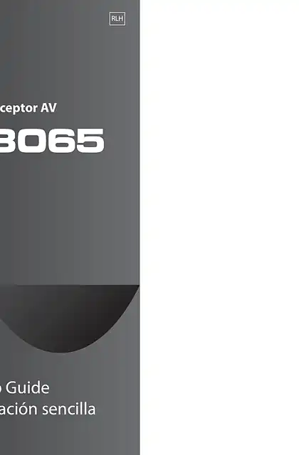 yamaha雅马哈HTR-3065 Easy Setup Guide
